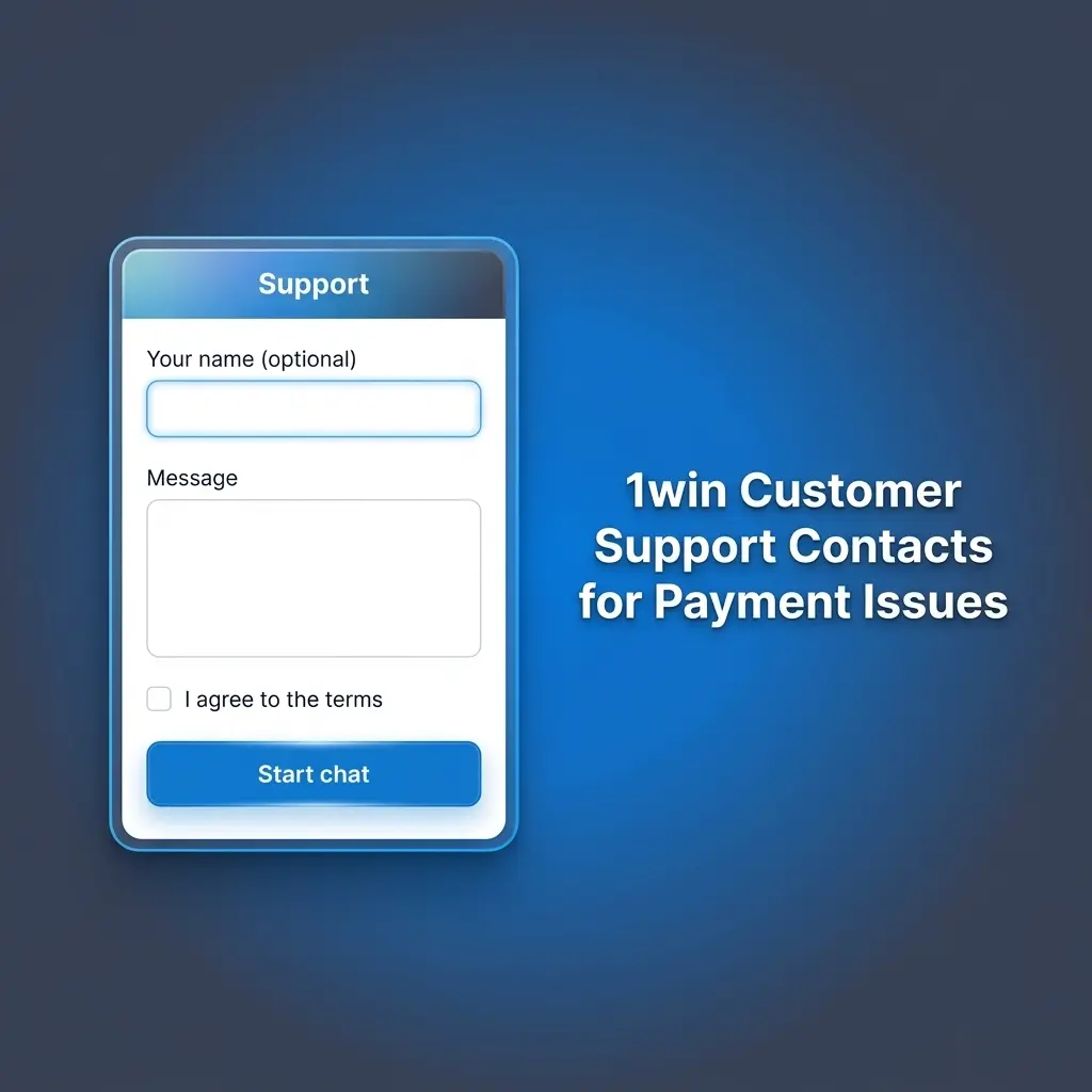 1win customer support contacts including live chat, email, Telegram, and Instagram for Indian players' payment issues