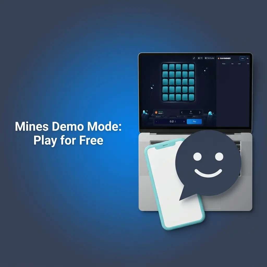 1win Mines demo mode gameplay grid showing virtual credits and multiplier mechanics with no deposit required